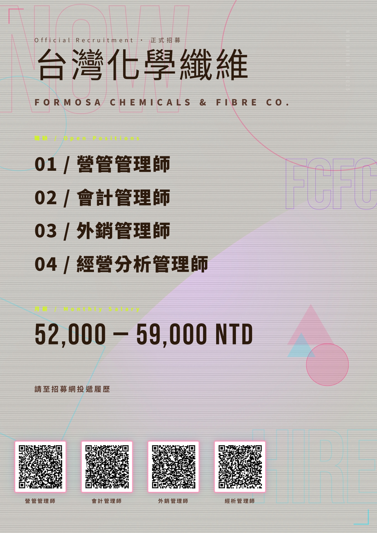 徵才公告-台塑企業台化公司