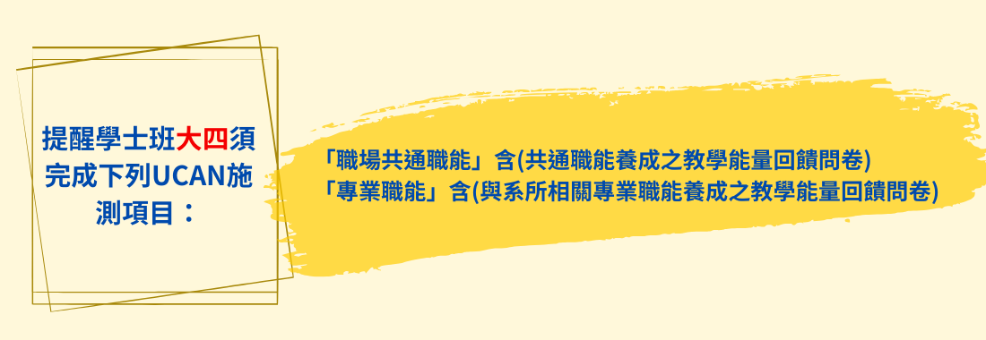 大肆別忘記~還有專業職能診斷唷